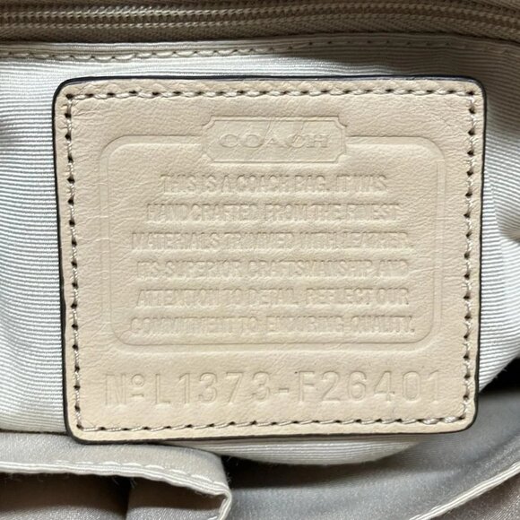 Auth COACH Peyton Dream Signature F26401 Brown Beige PVC Leather - Handbag - Picture 8 of 15